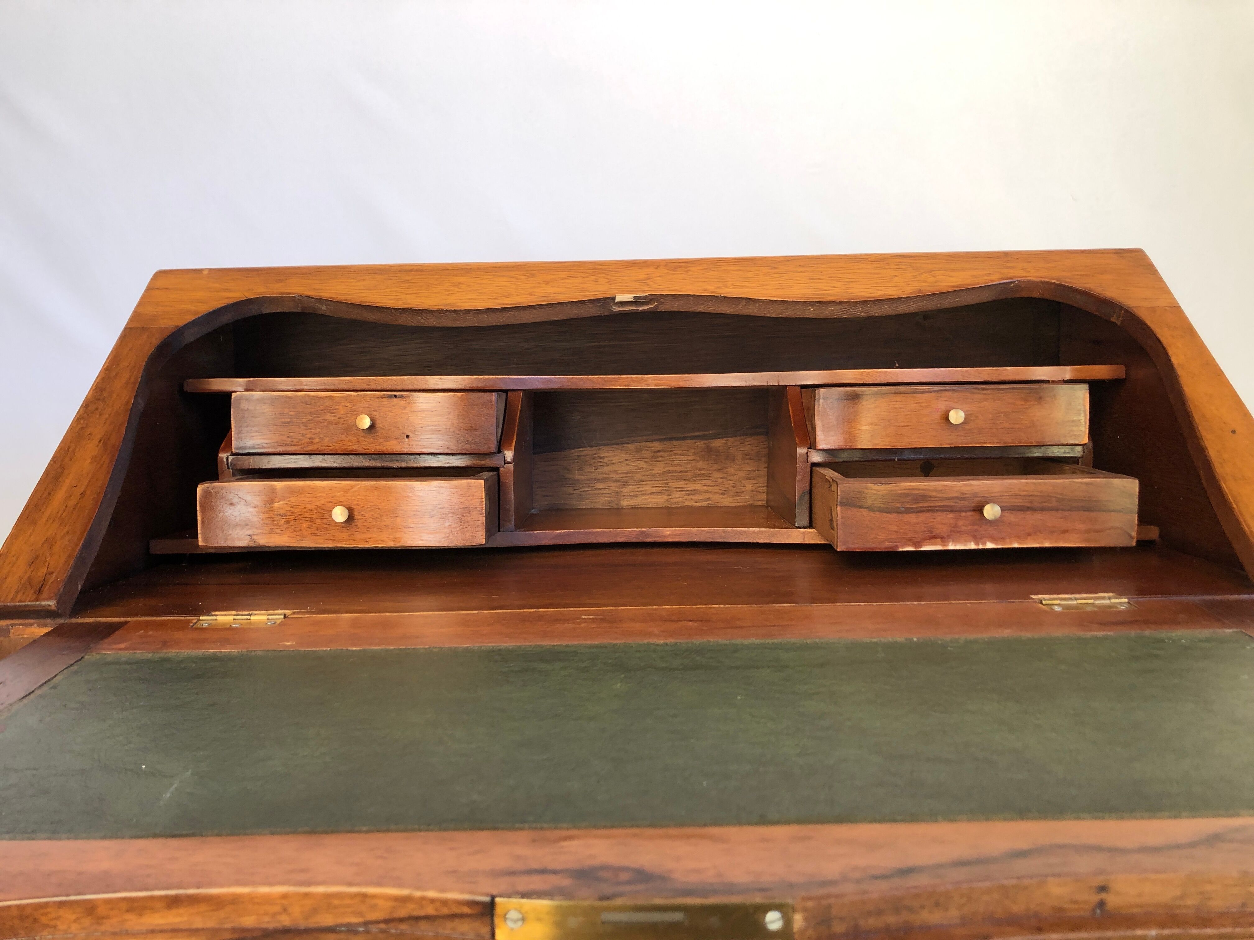 Louis XV donkey back desk in oak