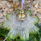 Vintage pleated pendant light 1900