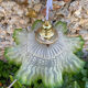 Vintage pleated pendant light 1900
