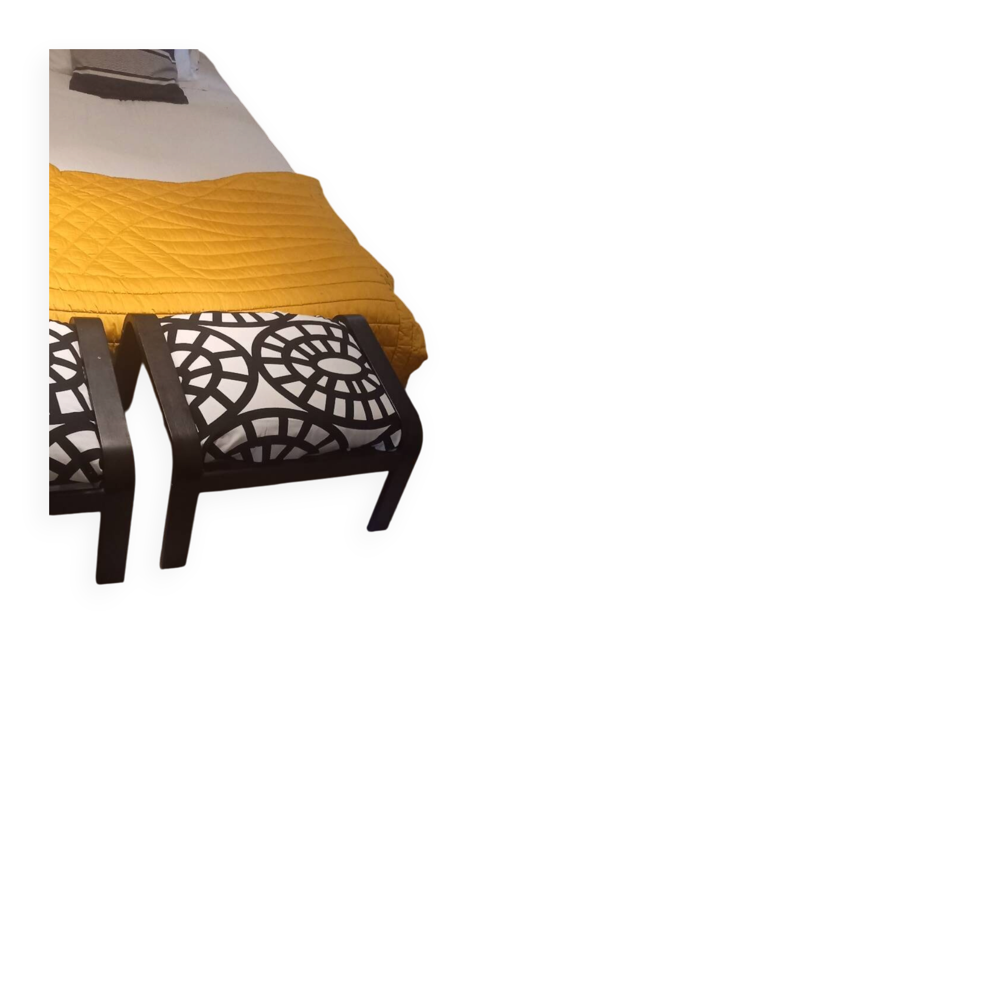 Pair of poufs
