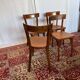 Set of 4 vintage Baumann wooden chairs – Bistro style