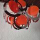 Vintage orange and chrome suspension
