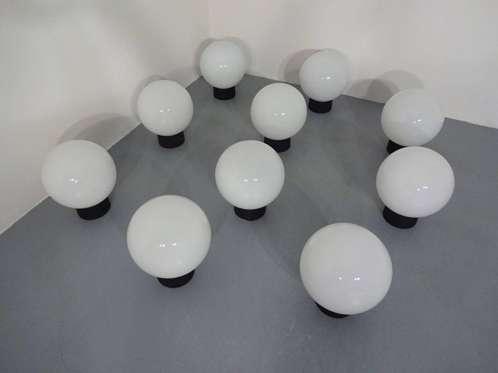 Opaline Glass Ceiling Lamp from Limburg, 1960s