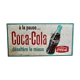 Great old plate in painted sheet coca cola