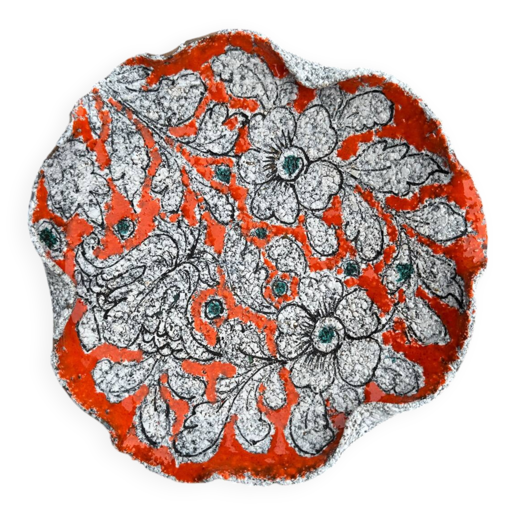 Ceramic pocket dish Vallauris 1960s