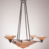 Art deco Muller Freres chandelier