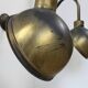 Pair of XL patinated brass wall lights, France, 1970.
