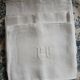 3 small antique tablecloths with embroidered initials PB