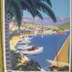 Carton publicitaire "port de Bandol" 65.5 x 46