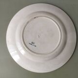 Plat rond ø 28cm terre de fer Choisy-le-Roi « Floréal »