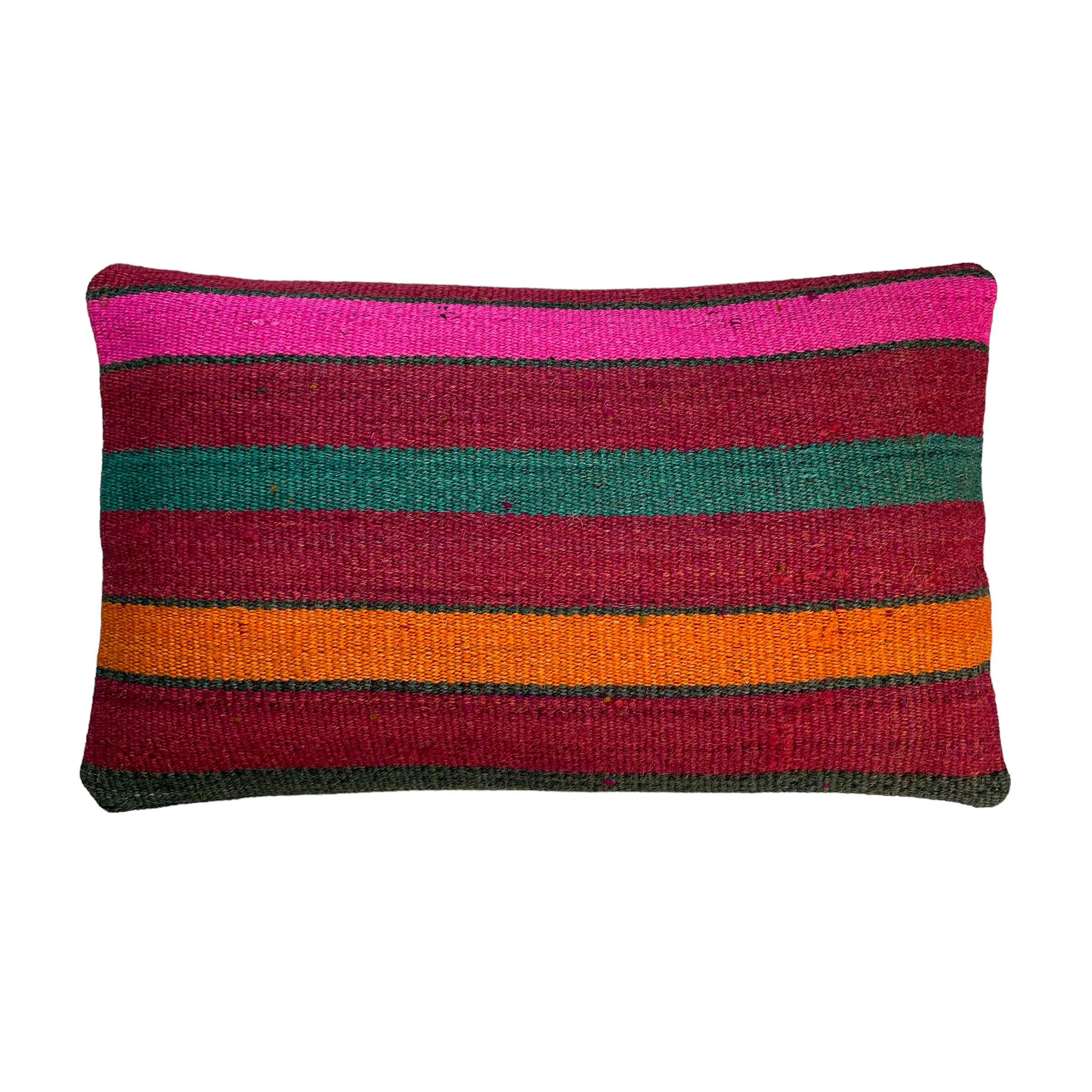 Vintage turkish kilim cushion cover, 30 x 50 cm