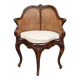 Louis XV office chair with arched gondola back circa 1850-1880