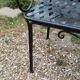 Beau banc de jardin en fer ancien
