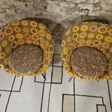 Pair of polystyrene cocktail shells 1970s