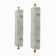 Pair of Art Dèco Style Italian Murano Glass and Brass Sconces
