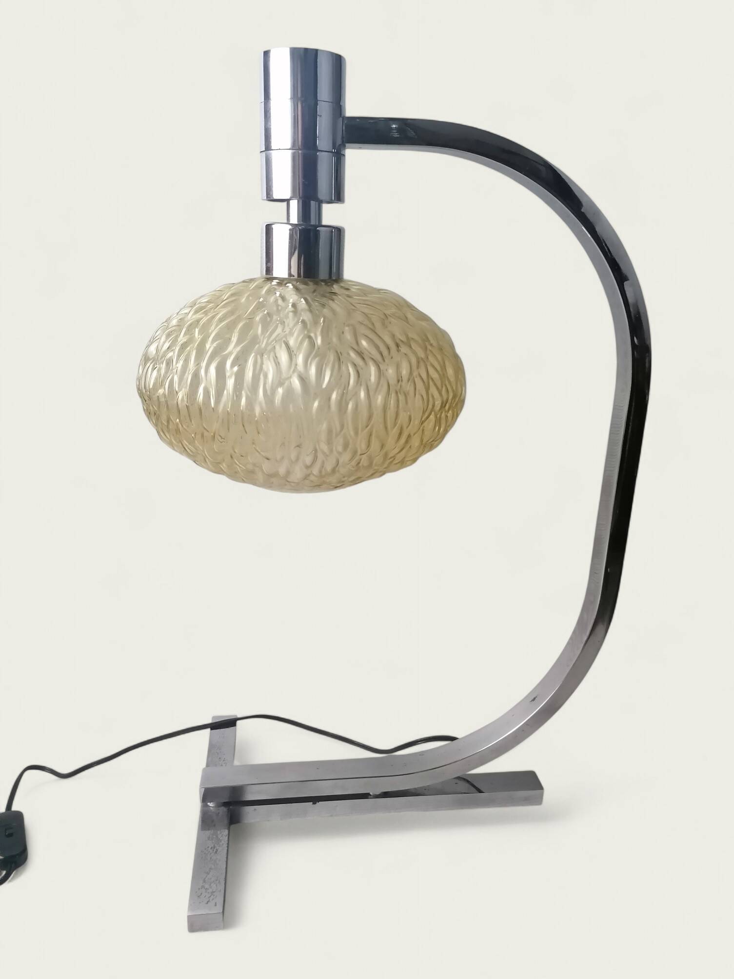 1970 designer lamp in chrome Franco Albini