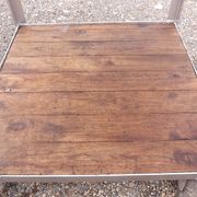 Table industrielle fer et bois