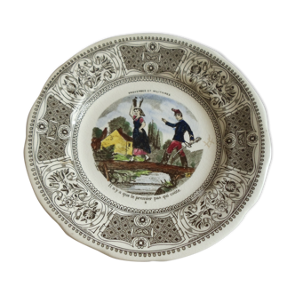 Talking plate.