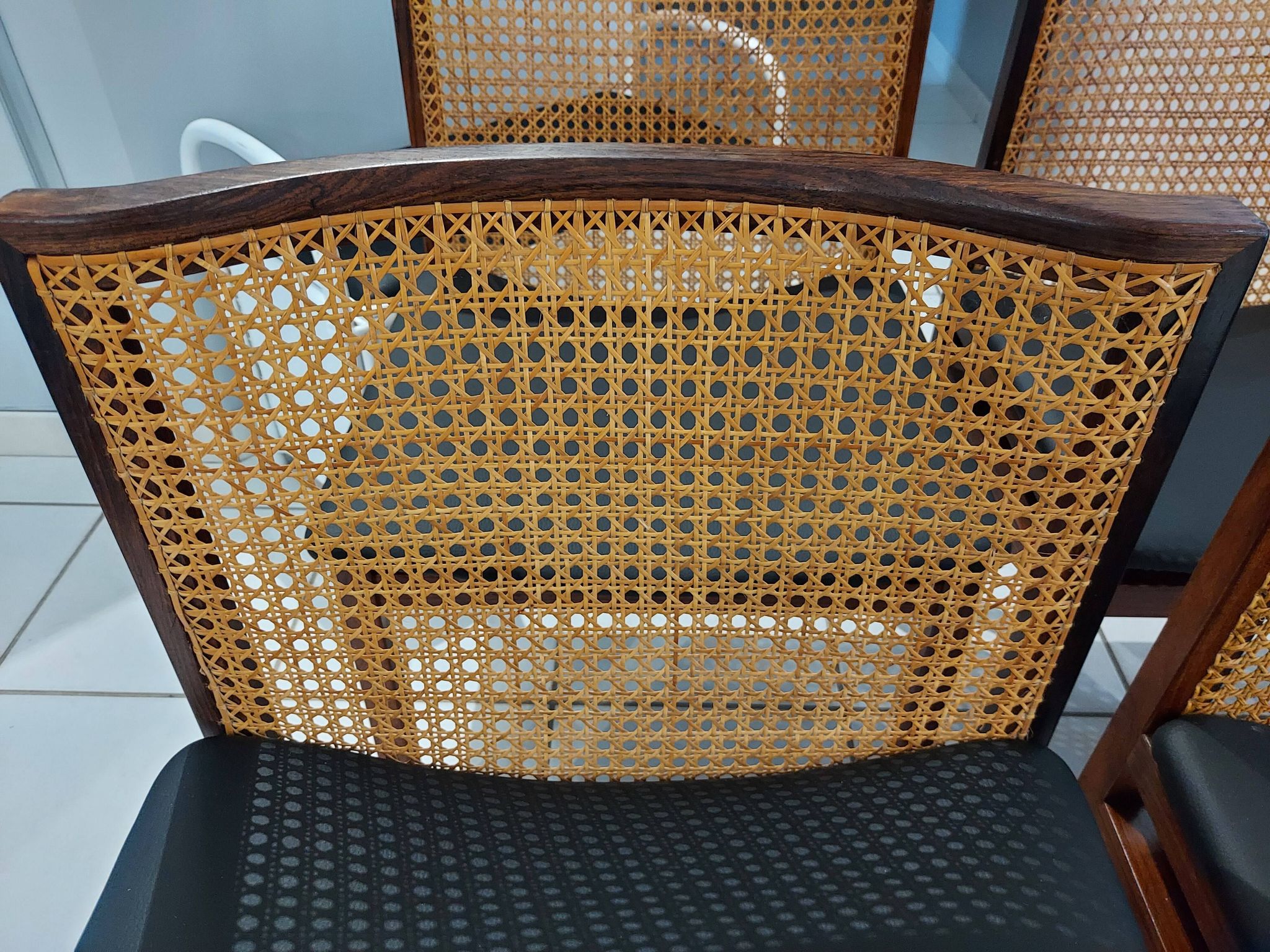 Suite of 6 chairs Italy Tito Agnoli rosewood 1960