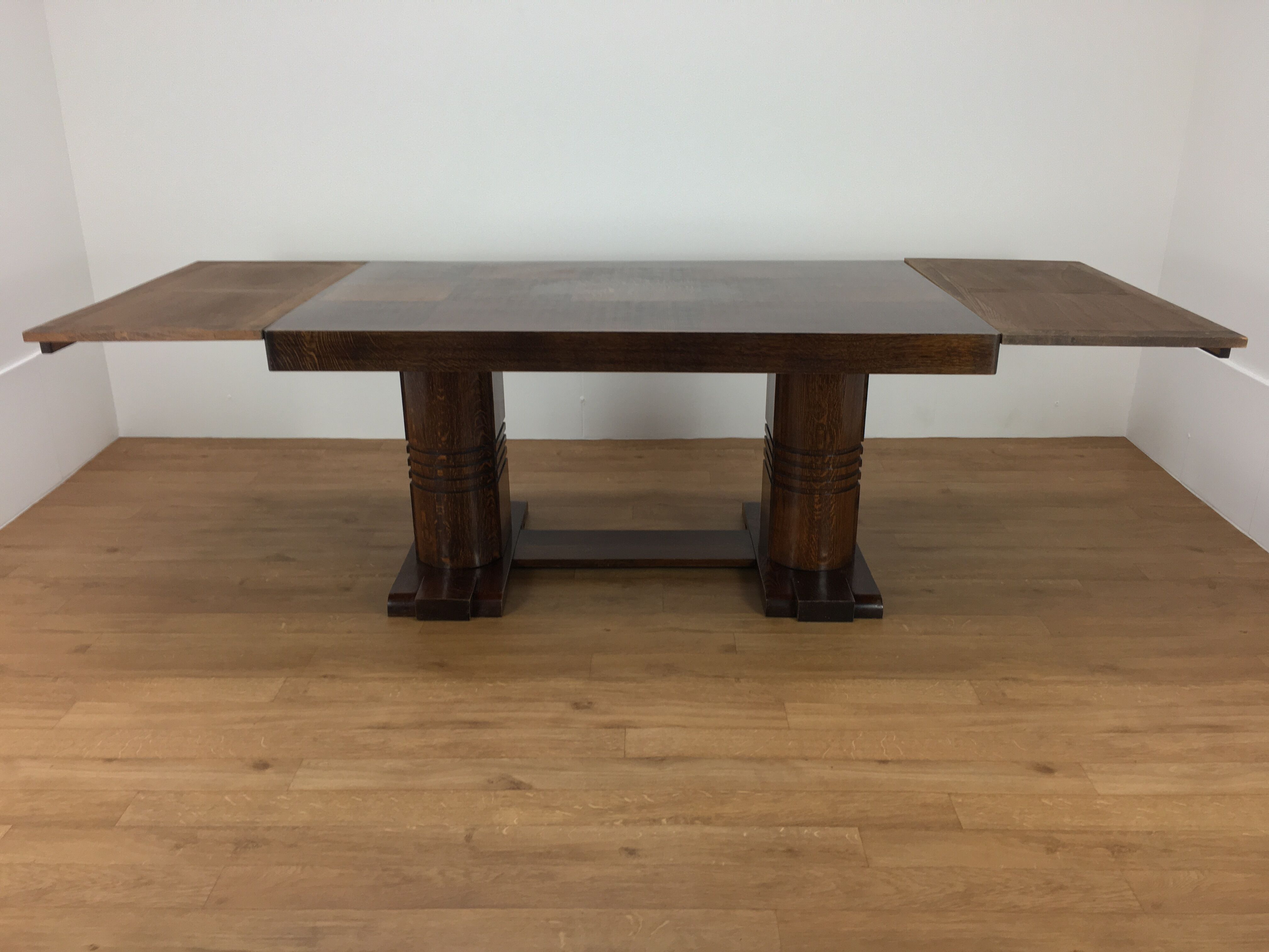 Massive and expandable art deco brutalist table