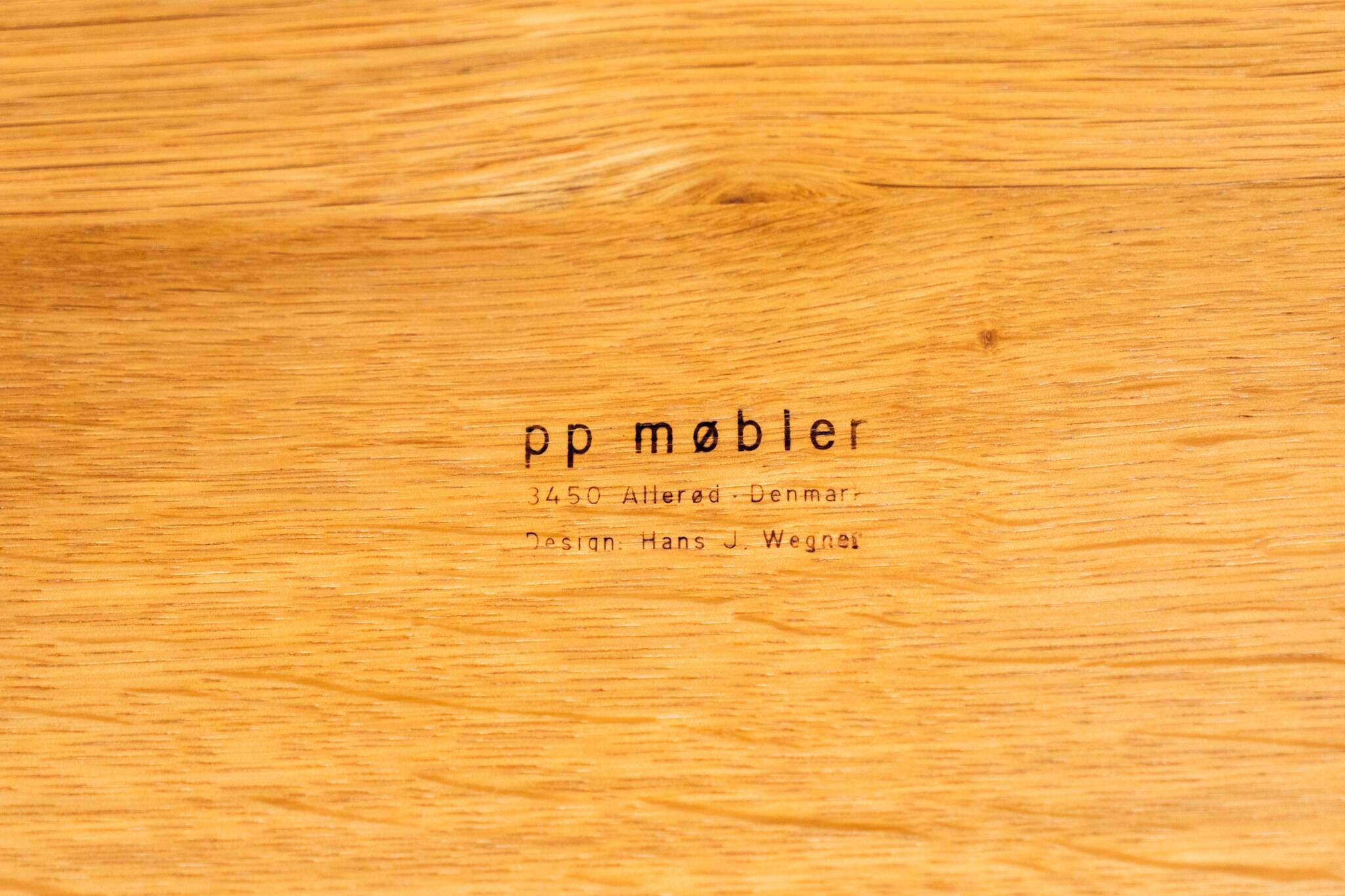 Coffee table in oak by Hans J. Wegner for PP Møbler