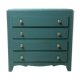 Commode bleue en chêne