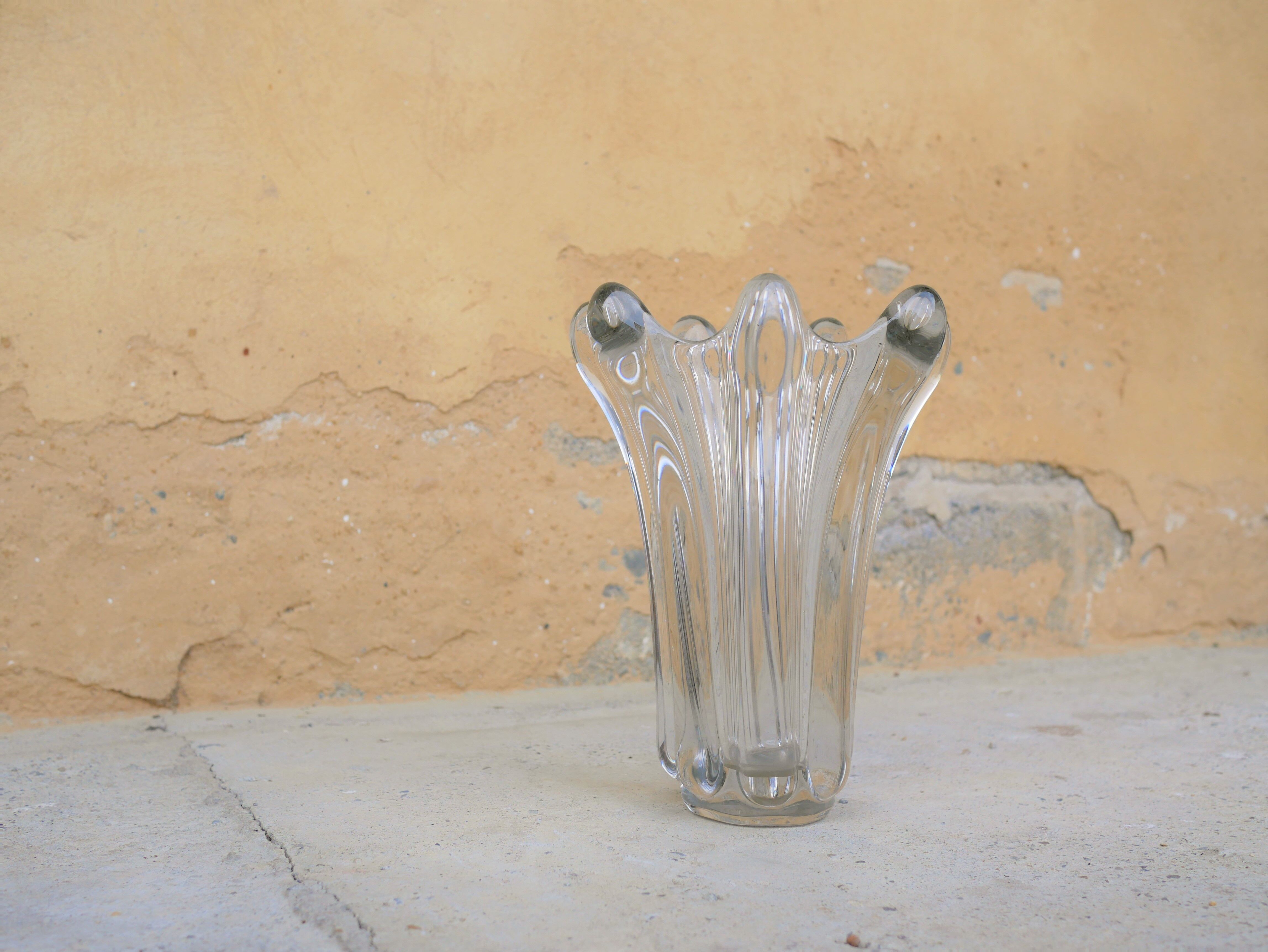 Vintage crystal vase