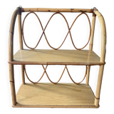 Rattan shelf
