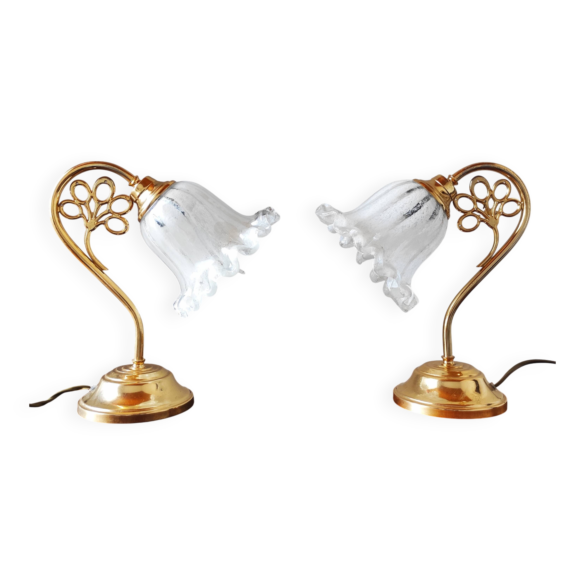 Paire de lampes vintage Italy