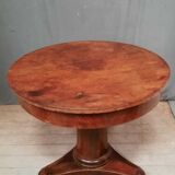 Restoration pedestal table with central barrel