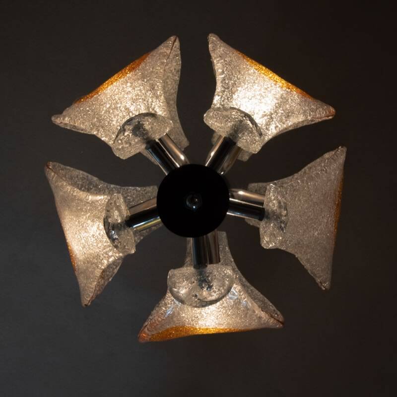 Murano glass pendant by Mazzega, Italy 1970s