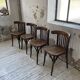 Set 4 chaises bistrot bois