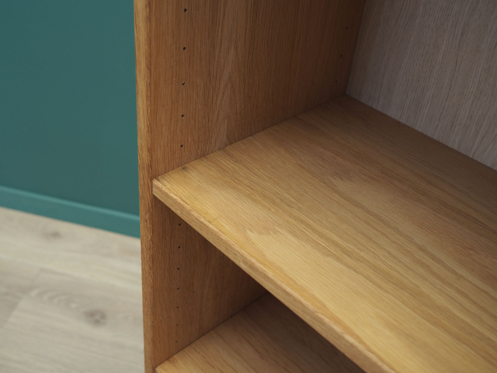 Ash bookcase, Danish design, 1960s, manufactured by Ansager Møbler