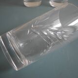 6 verres orangeade cristal d'Arques Fleury vintage french crystal glasses