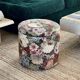 Pouf en velours 1970