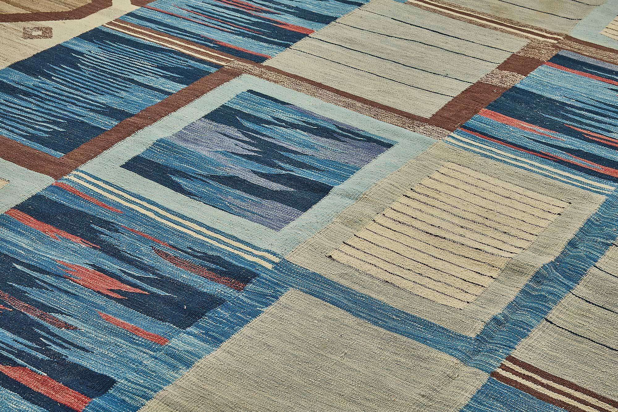 Contemporary Tribal Decorative Kilim 307 cm x 390 cm