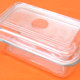 Duralex butter dish France 1950s transparent glass