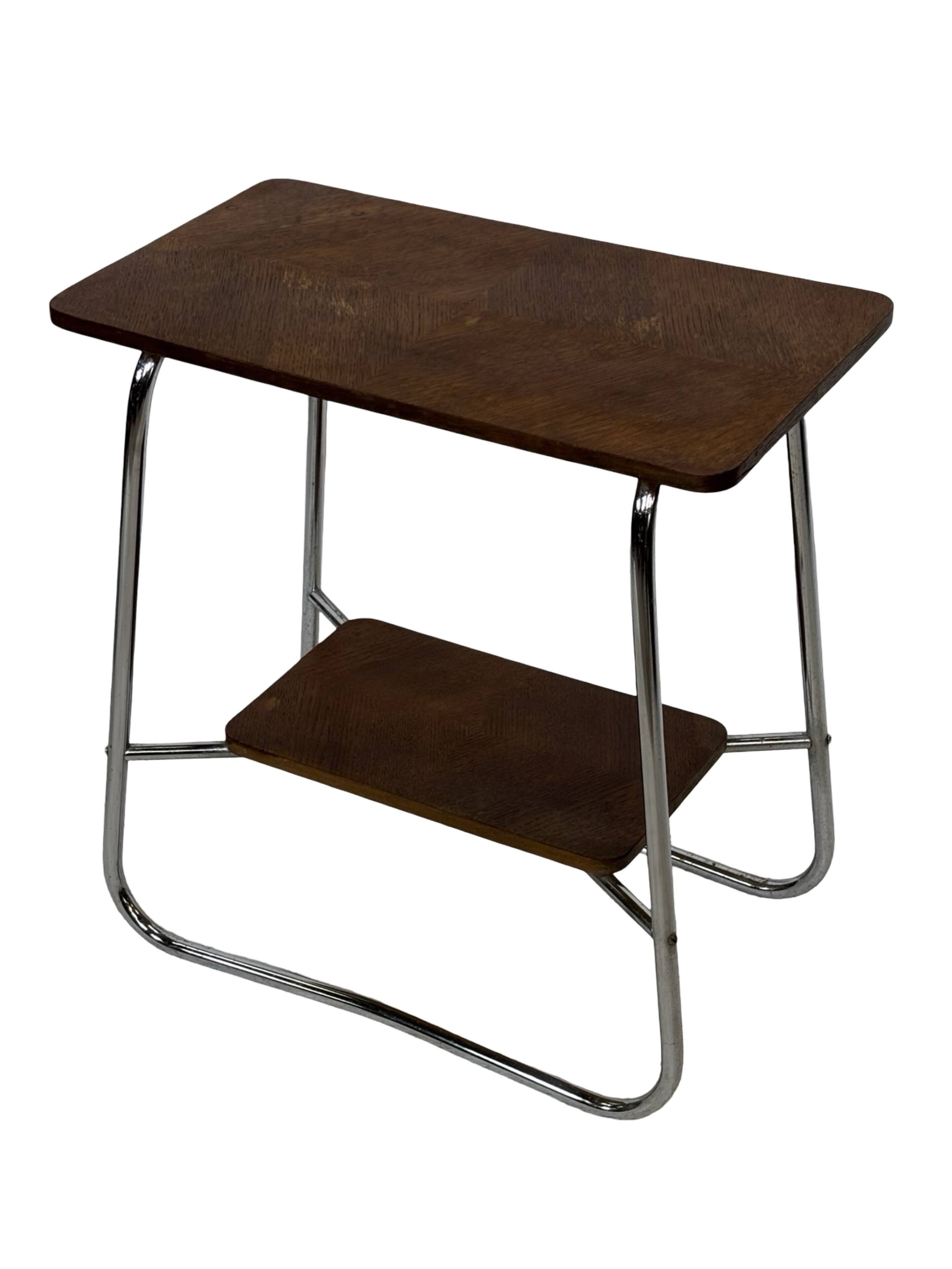 Vintage Art Deco / Bauhaus Style Side Table 60s