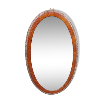 Miroir ovale art déco 40x67cm