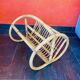 1960s rattan magazine rack