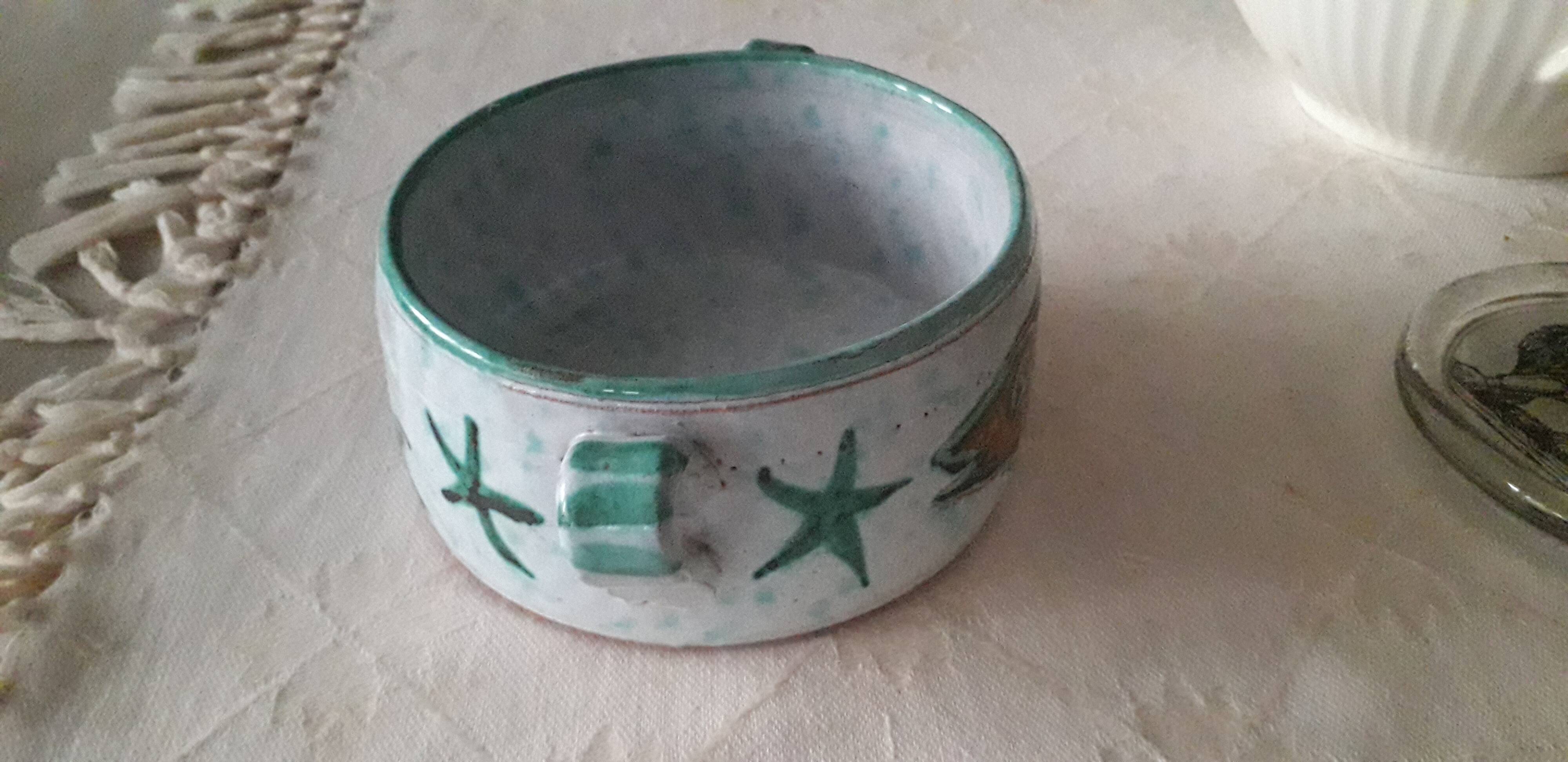Vintage ceramic Vallauris pocket emptier