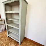 Large Celadon Green & Almond Milk Bookcase