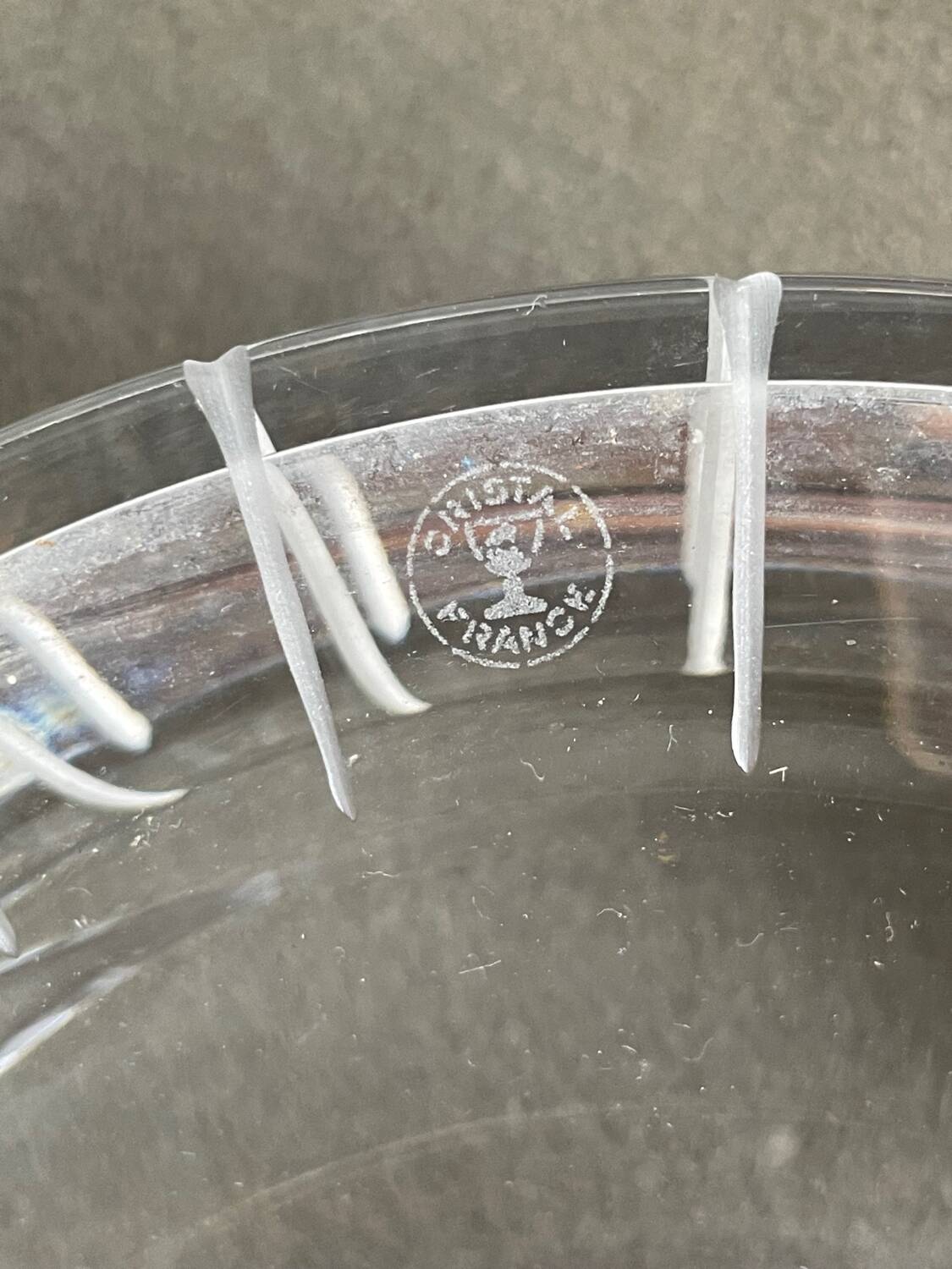 Cendrier cigare ou vide poche cristal de France