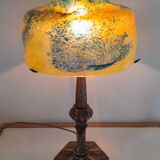 Art Nouveau style lamp 1950 Paris Star Trade Mark and glass paste