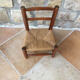 Child chair seated mulched