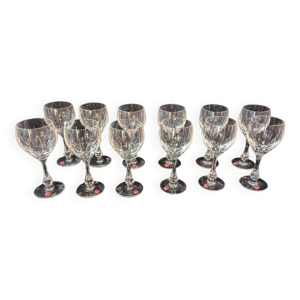 Douze verres à eau de - baccarat