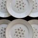 6 vintage flat plates in Lunéville earthenware – Christine model