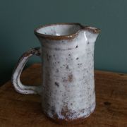 Stoneware pitcher from Berry signed Les Poteries de la Vallée Noire.