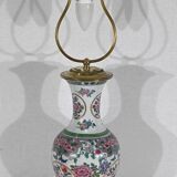 Porcelain lamp of china and brass – early twentieth century