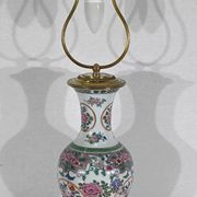 Porcelain lamp of china and brass – early twentieth century